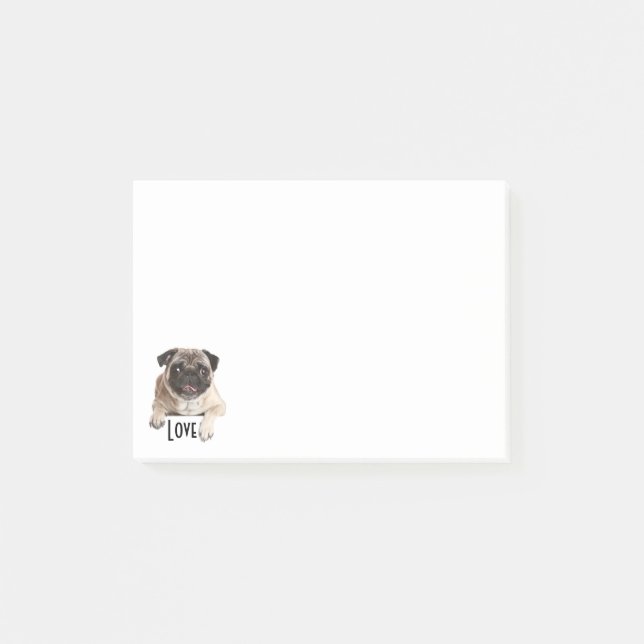 Post-it® Love Carlin Puppy Dog Post IT Sticky Notes (Devant)