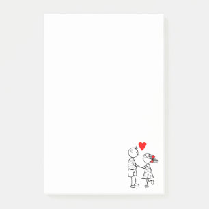 Post-it® Love Couple Romantic Votre Nom De Texte