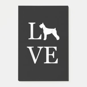 Post-it® love giant schnauzer silhouette dog lover pet owne
