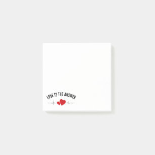 Post-it® Love Is the Answer Minimaliste
