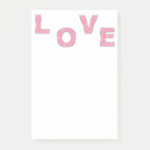 Post-it® Love Parties scintillant rose