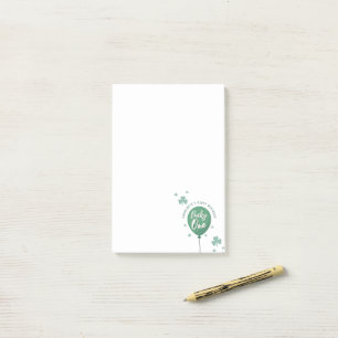 Post-it® Lucky One 1er Anniversaire St Patricks Day Trèfle