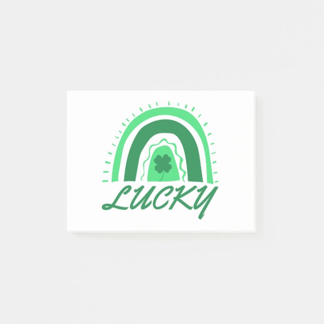 Post-it® Lucky Shamrock Rainbow (Devant)