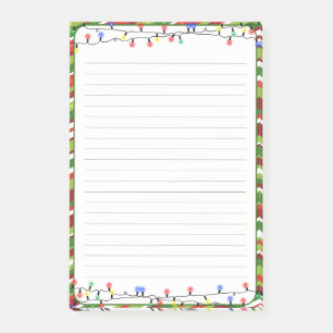 Post-it® Lumières de Noël Fêtes Alignées