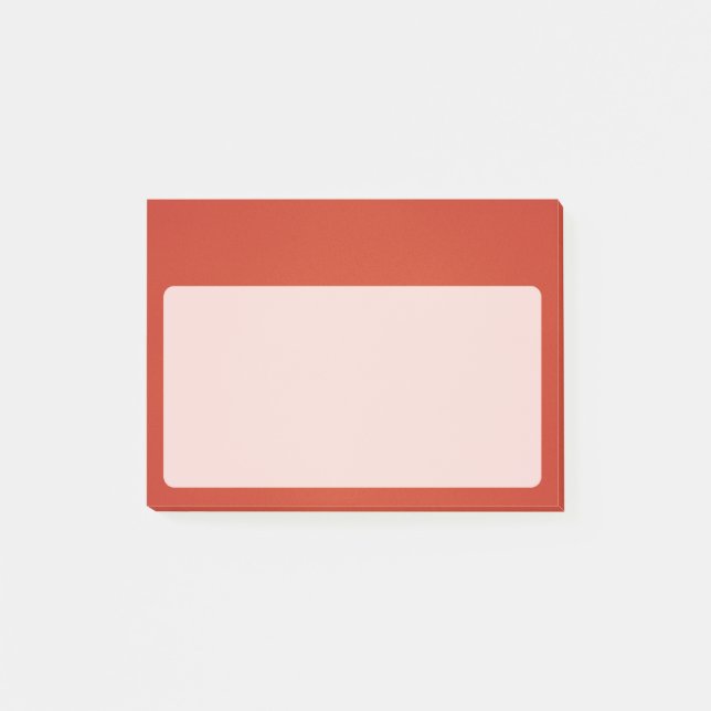 Post-it® Lumineuse texture de grain rouge chaud (Devant)