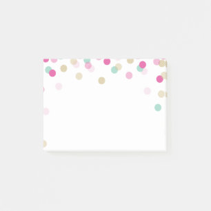 Post-it® LUNCHBOX LOVE NOTE tendance confetti rose menthe