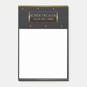 Post-it® Luxe Dark Blue élégant design or