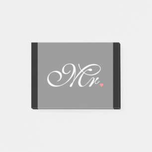 Post-it® M. Mari A Groom Ses Hers Nouvelles Mauvaises Maiso