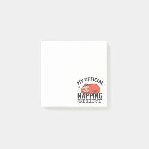 Post-it® Ma chemise de sieste officielle - Lazy sombrer Slo