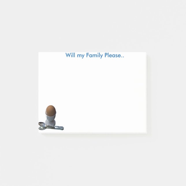 Post-it® Ma famille, s'il vous plaît, remarquera! (Devant)