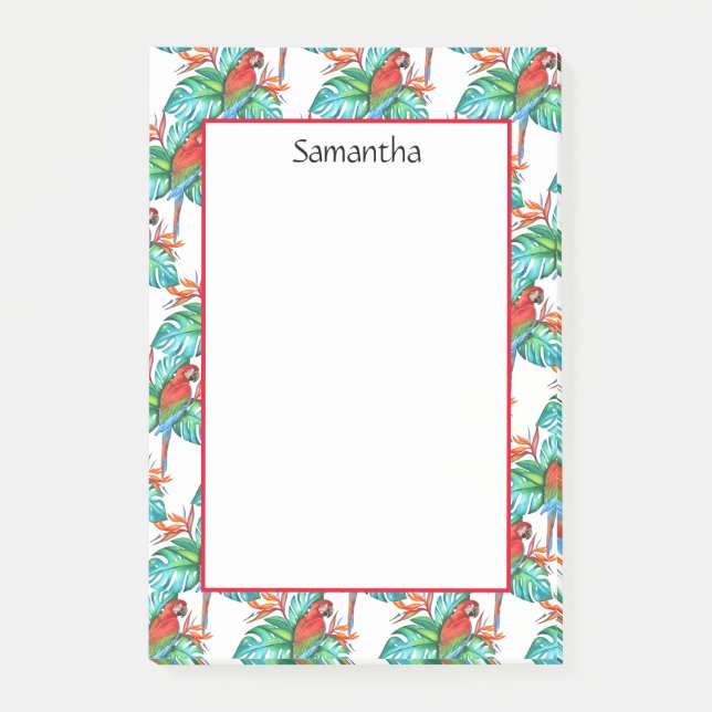 Post-it® Macaw Parrot Personnalisé (Devant)