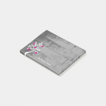Magenta Valentine Hearts Tree Notes personnalisées