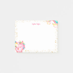 Post-it® Magique Unicorn Stars Enfants Personnalisé