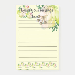 Post-it® Magnolia Jaune Laisser Votre Message Post-It Notes