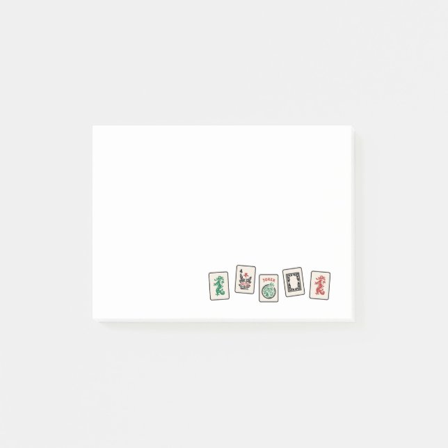 Post-it® Mah Jong Post-It 3 x 4 pouces (Devant)