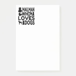 Post-it® Mailman qui aime les chiens