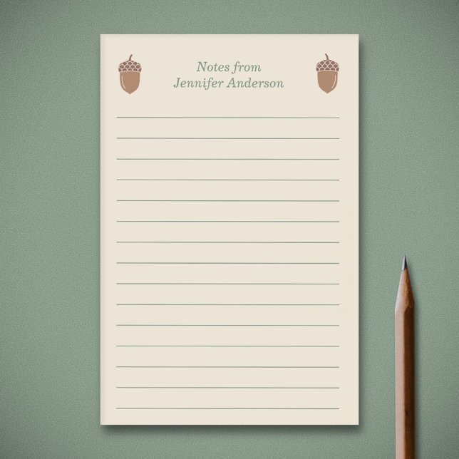 Post-it® Maïs et lignes (Acorn Post-it Notes)