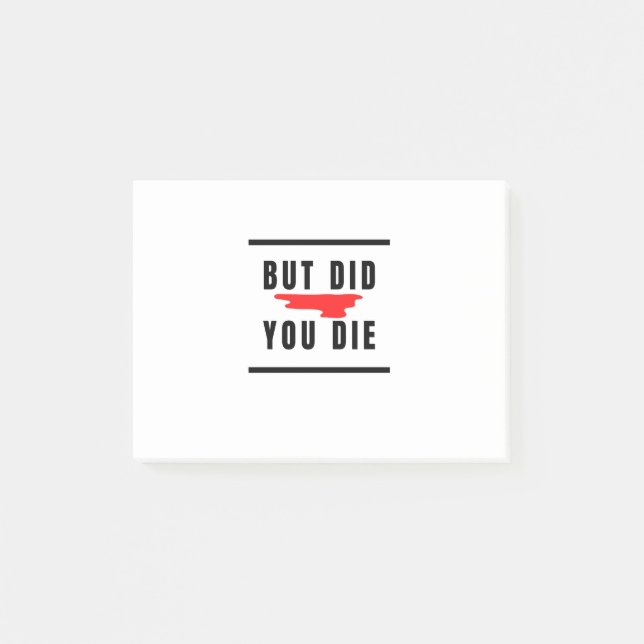 Post-it® Mais êtes-vous mort ? (Devant)