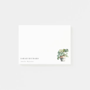 Post-it® Maison à feuilles potées Plantes Aquarelle Botaniq