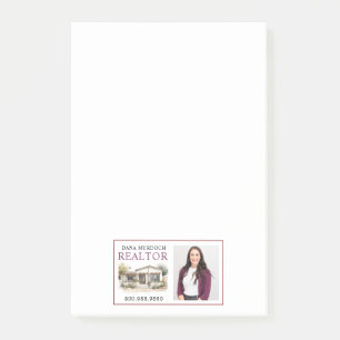Post-it® Maison d'aquarelle moderne Realtor