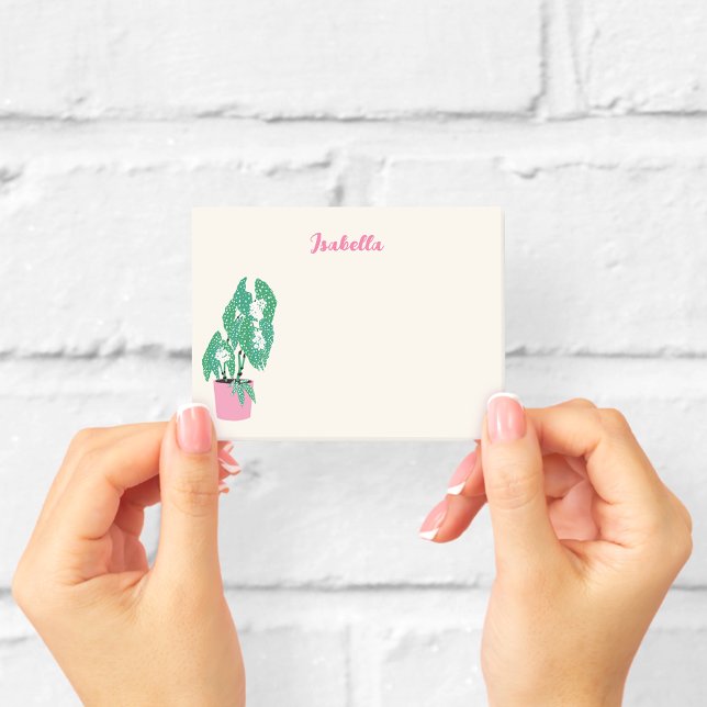 Post-it® Maisonnette Fleurie Nom Rose Notes (Créateur téléchargé)
