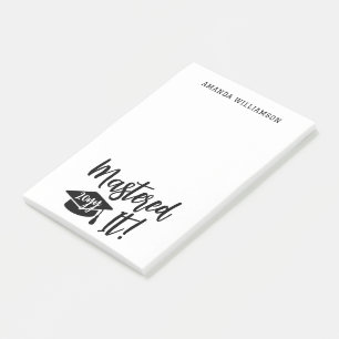Post-it® Maîtrise personnalisée Diplôme La maîtrise