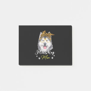 Post-it® Maman de Husky   Leopard Print Dog Lover Venin