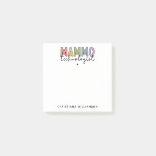 Post-it® Mammo Technologue Personnalisé Mammographie Cadeau