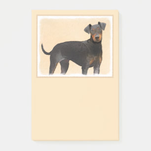 Post-it® Manchester Terrier Peinture Art animal original