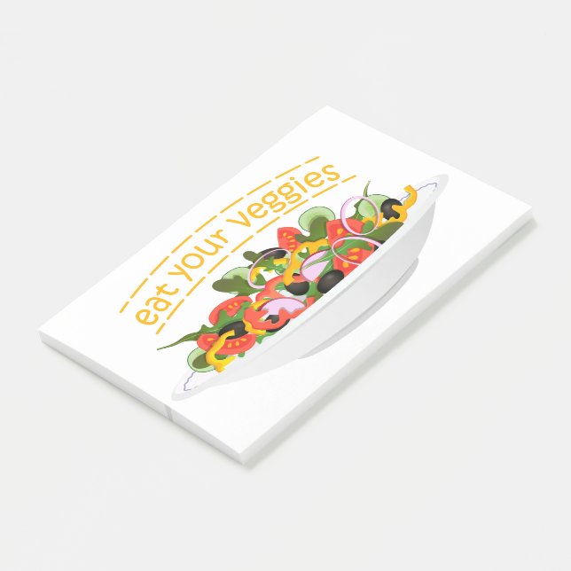 Post-it® Mangez vos Légumes Citer salade fraîche mélange bo (Incliné)