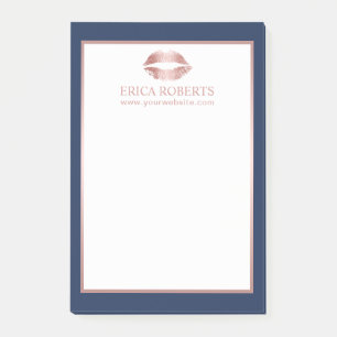 Post-it® Maquillage Artiste Rose Gold Lièvres Moderne Marin