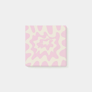 Post-it® Marbre rose Super Wavy Stripe Printemps moderne