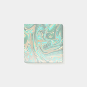 Post-it® Marbre vert et or liquide