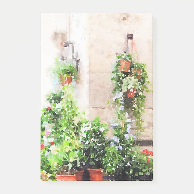 Post-it® Marché italien de fleur d'aquarelle (Devant)