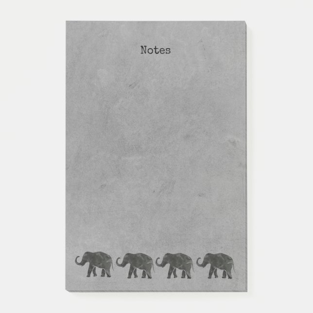 Post-it® Marching famille des éléphants (Devant)