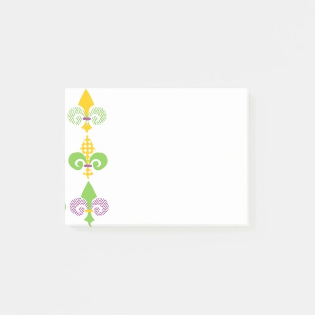Post-it® Mardi Gras Fleur de Lis (Devant)
