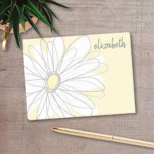 Post-it® Marguerite lunatique - ajoutez votre gris jaune