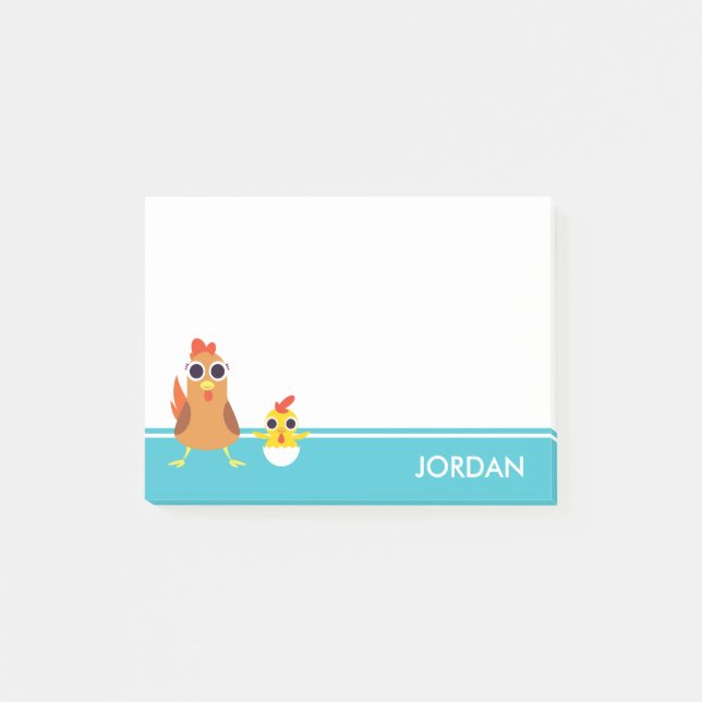 Post-it® Maria et bandit les poulets (Devant)