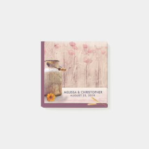 Post-it® Mariage campagnard de lait rustique