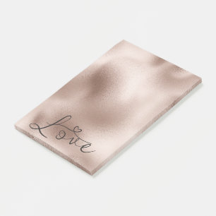 Post-it® Mariage Coeur d'Amour Rose Gold Romantique