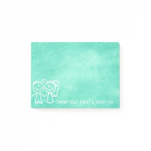 Mariage Favor Merci Chalkboard Mint Aquamarine