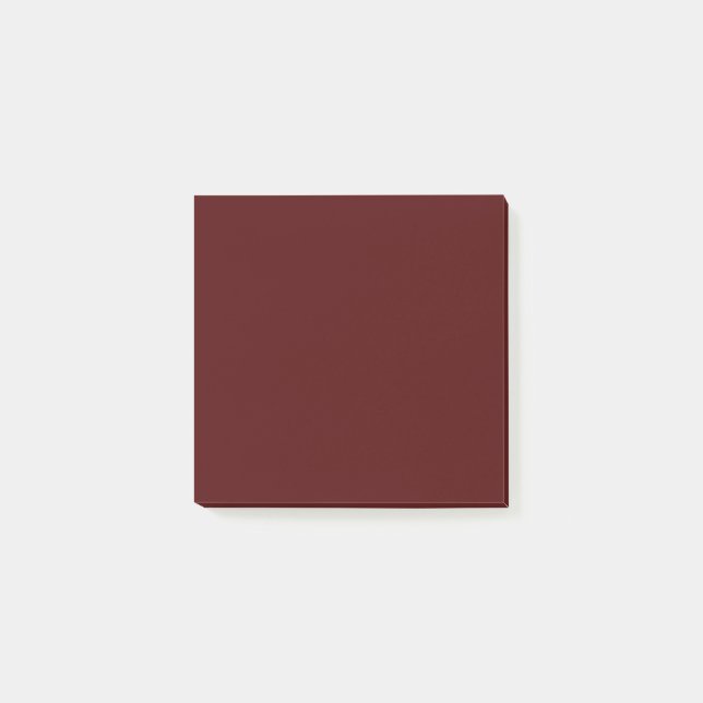 Post-it® Maroon brûlé (couleur solide) (Devant)