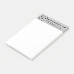 Post-it® Marque commerciale sur l'en-tête gris de Long