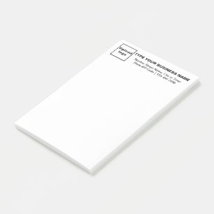 Post-it® Marque d'affaires sur la tête de White Long