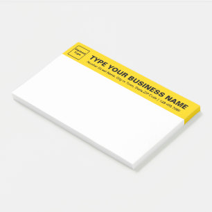 Post-it® Marque d'affaires sur la tête jaune de grand
