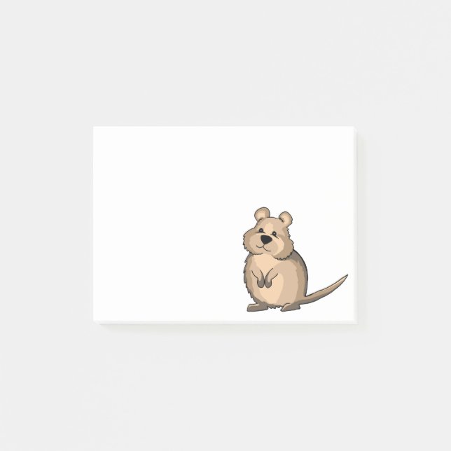 Post-it® Marsupial australien mignon de Quokka (Devant)