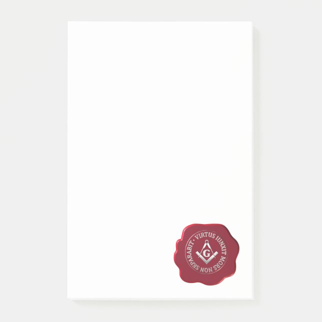 Post-it® Masonic sceau de cire (Devant)