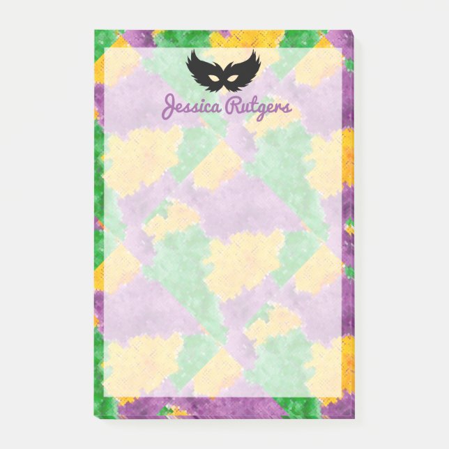 Post-it® Masque Camouflage Mardi Gras (Devant)
