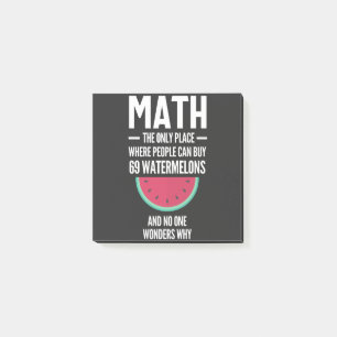 Post-it® Maths. Drôle Math Sarcasm Citation Cadeau