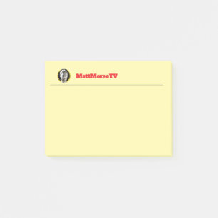 Post-it® MattMorseTV Post It Notes (différentes tailles)